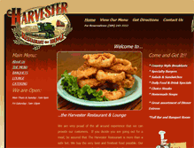 Tablet Screenshot of harvesterrestaurant.com